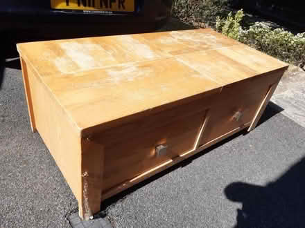 Photo of free Wooden coffee table (Barrow nr Whalley BB7) #1