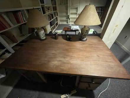 Photo of free Large wooden desk (Wesley Heights) #2