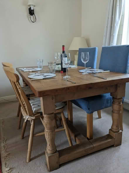 Photo of free Antique Pine Refectory Table (SN8) #2