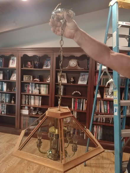 Photo of free Hanging Light Fixture (22407 Mott's Reservoir area) #2