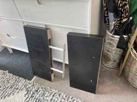 Photo of free 2 black floating shelves (Chalkwell SS0) #1