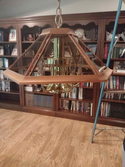 Photo of free Hanging Light Fixture (22407 Mott's Reservoir area) #1