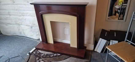 Photo of free Dark wood fire surround (Moston, M9) #1
