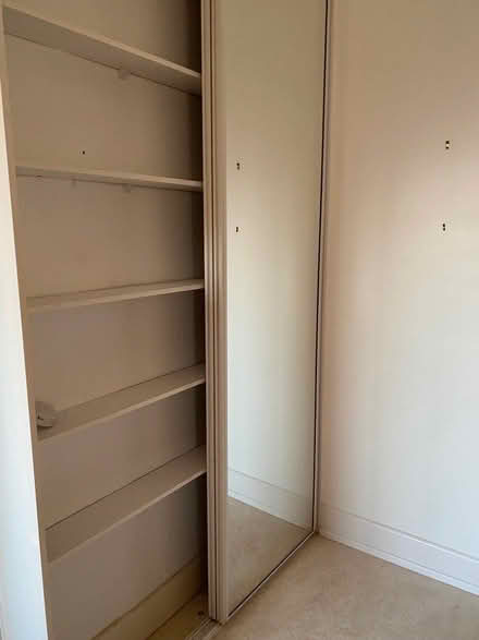 Photo of free 2 x Sliding Mirror Doors, Shelving and Track (Portsea PO1) #2