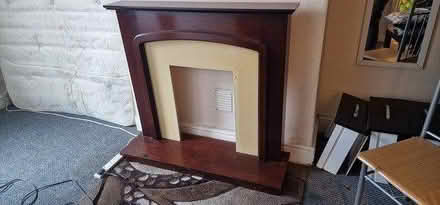 Photo of free Dark wood fire surround (Moston, M9) #2