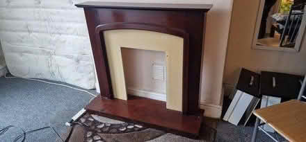 Photo of free Dark wood fire surround (Moston, M9) #3