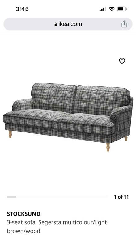Photo of free IKEA STOCKSUND couch slipcover (Magnolia) #3