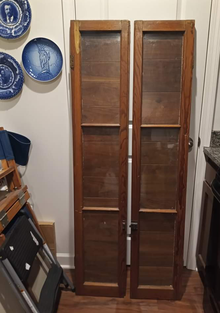Photo of free Vintage Wood Cabinet Doors (McKnight Rd and Manchester Rd) #1