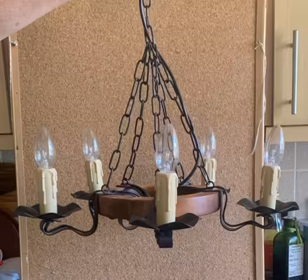 Photo of free Two wooden chandeliers (Middleton on Sea PO22) #1