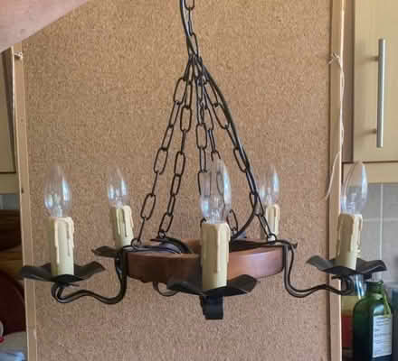 Photo of free Two wooden chandeliers (Middleton on Sea PO22) #1