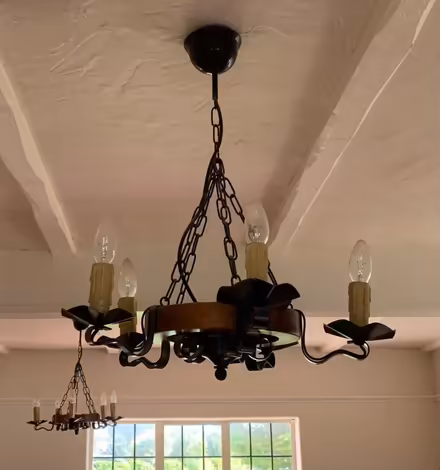 Photo of free Two wooden chandeliers (Middleton on Sea PO22) #3