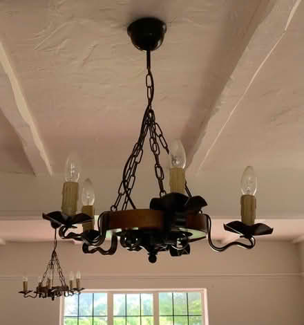 Photo of free Two wooden chandeliers (Middleton on Sea PO22) #3