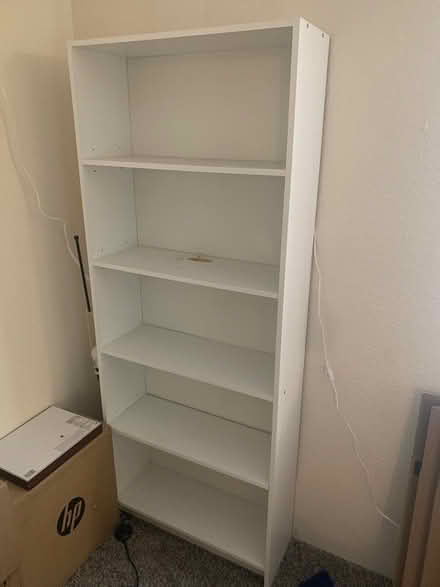 Photo of free Tall white bookcase (Near Washington Square) #1
