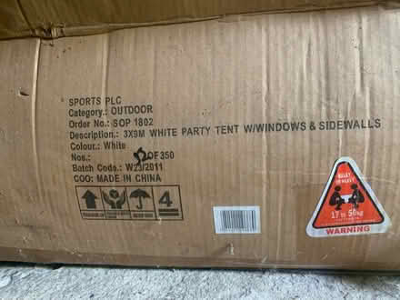 Photo of free 3m x 9m white party tent (Ware, SG12) #1