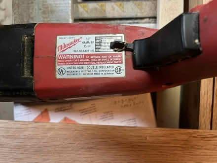 Photo of free milwaukee 1/2" hammer drill (holmes (patterson/pawling)) #2