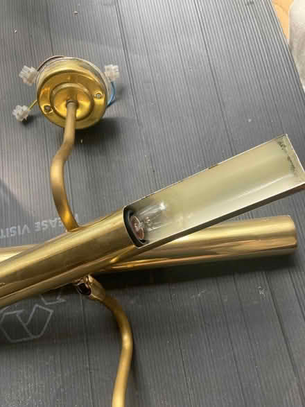 Photo of free 2 Brass picture lights (Bathwick) #1