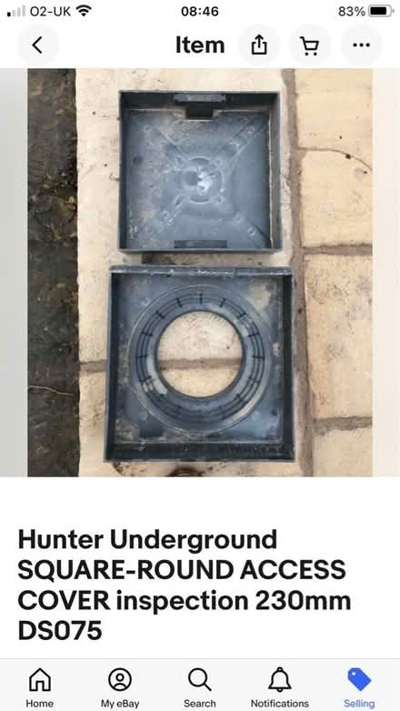 Photo of free Hunter drain access cover 230mm (Grove Rd Windsor SL4) #1