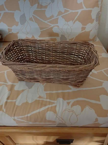 Photo of free Rectangular wicker basket (Haverford, PA 19041) #1