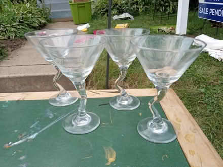Photo of free Set of four martini glasses (Morningside) #1