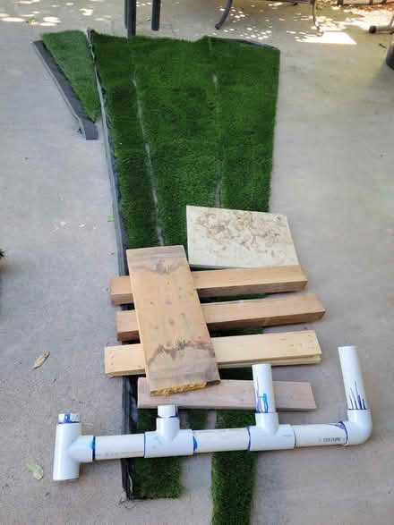 Photo of free Astroturf scraps and wood scraps (Constitution and Carlisle NE) #2