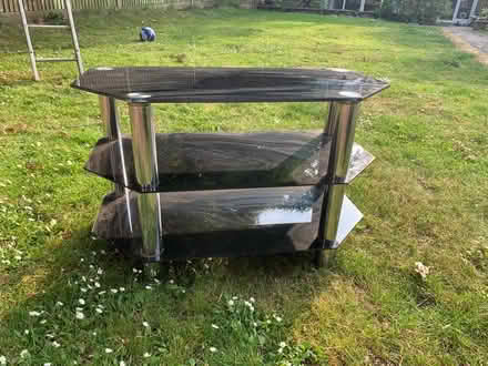 Photo of free Glass tv stand (Vigo Village DA13) #1