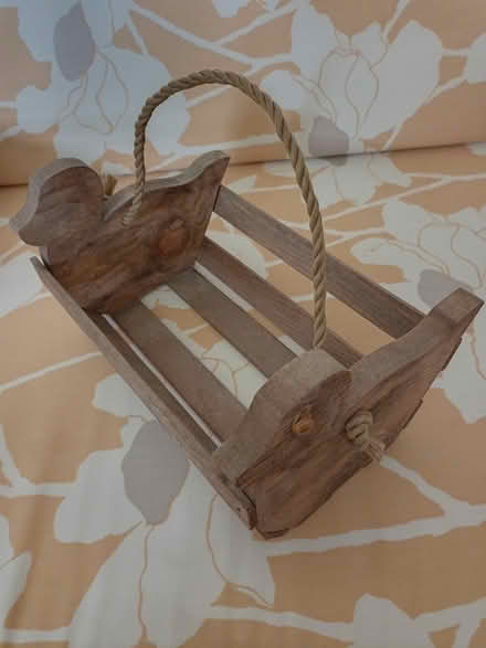 Photo of free Wood cradle for plants (Haverford, PA 19041) #1