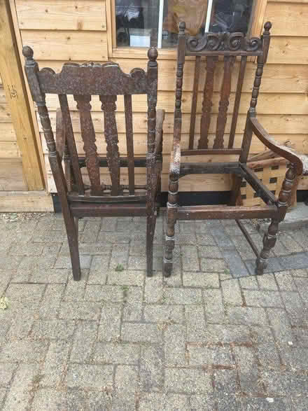 Photo of free Oak dining chairs (Waterlooville PO7) #2