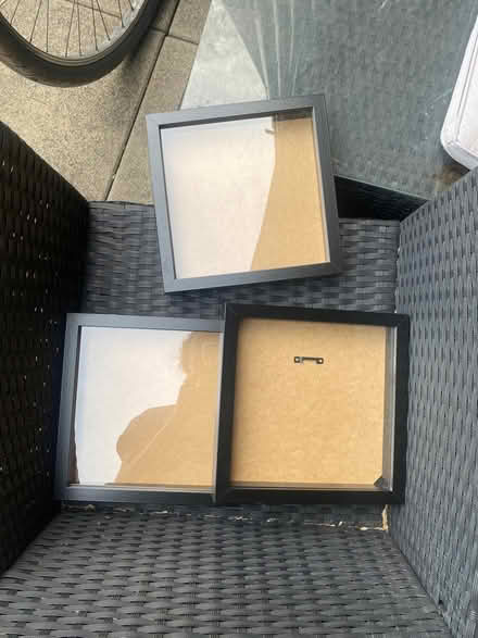 Photo of free Three ikea black frames square (SE1 - bermondsey) #1