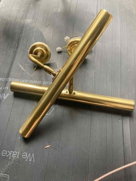 Photo of free 2 Brass picture lights (Bathwick) #2