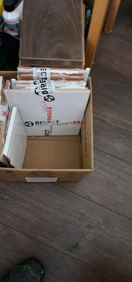 Photo of free Bumpy white large wall tiles (TN27) #3