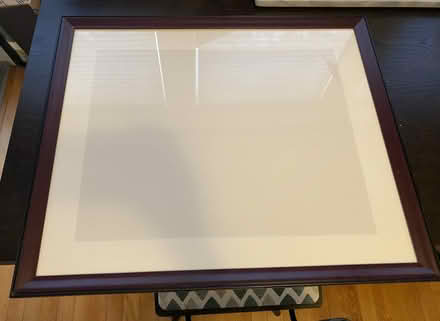 Photo of free 20” x 24” dark brown wood frame (Near Union Square) #1