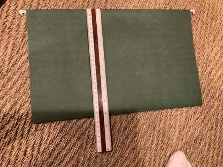 Photo of free Legal-sized hanging folders w/ rack (Brightwood 20012) #3