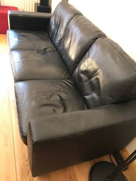 Photo of free 3 seat leatherette sofa (Harold’s Cross) #1