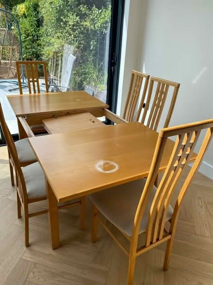 Photo of free Dining table and 6 chairs (Woodford Green) #2