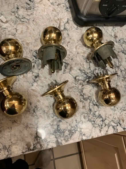 Photo of free Brass door knobs (North Stamford CT) #1