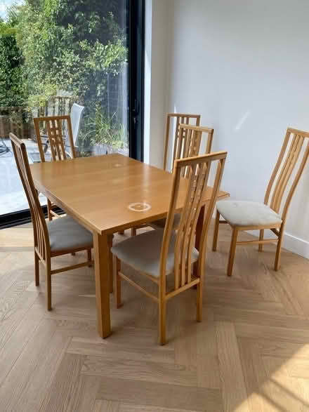 Photo of free Dining table and 6 chairs (Woodford Green) #3
