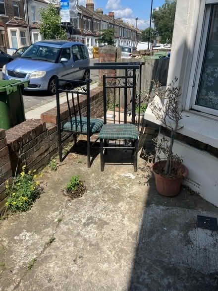 Photo of free A metal framed table chairs (Southwark) #2