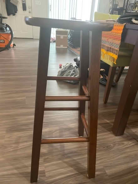 Photo of free Two wooden bar stools (North Waltham) #1