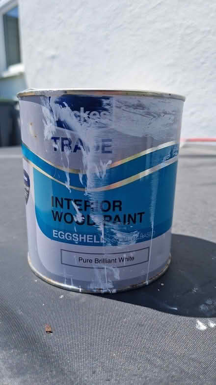 Photo of free Wood paint - Pure White, Eggshell (Purley) #1
