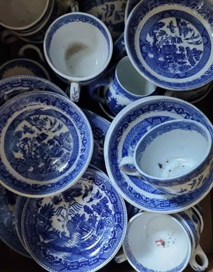 Photo of free Willoware china 2 boxes (S Weymouth) #1