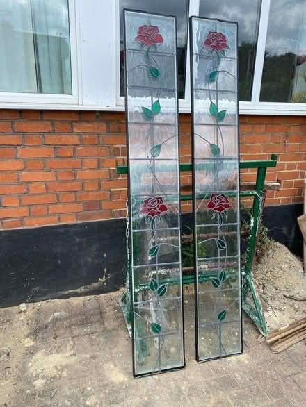 Photo of free 2 decorative glass panels (Woodford Green) #1