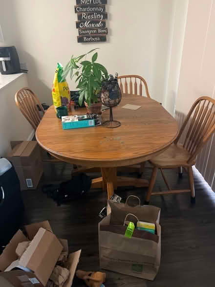 Photo of free Dining table and chairs (Hazel dell) #1