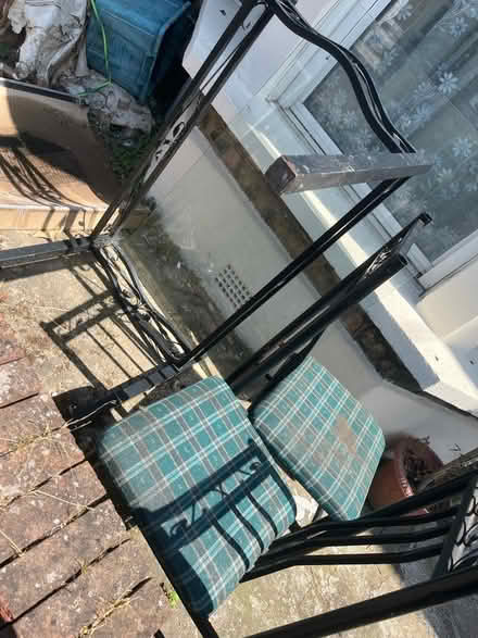 Photo of free A metal framed table chairs (Southwark) #1