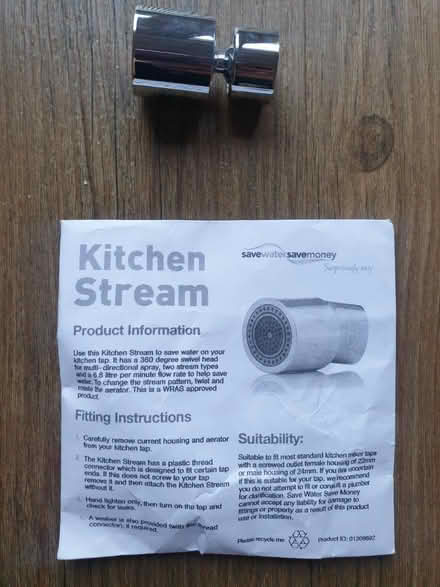 Photo of free Kitchen tap adapter (Coventry, CV3) #1