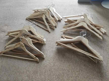 Photo of free Wooden Coat Hangers Bundle (Chingford, E4) #1