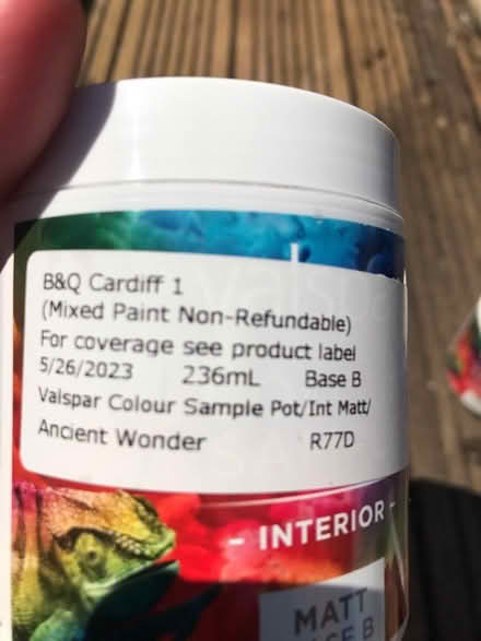 Photo of free Tester paints (CF5 fairwater) #3