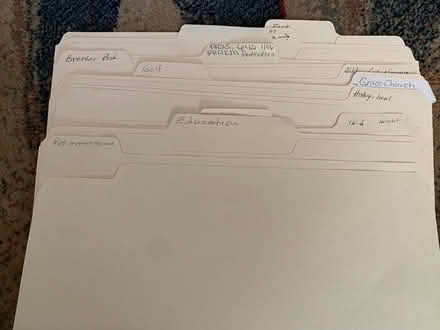 Photo of free labels and folders (south evanston) #1