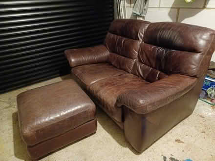 Photo of free Chocolate Brown Leather 2 Seater Sofa (Hockley SS5) #3