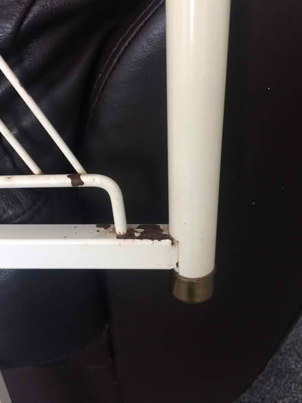 Photo of free White metal double bed head (Blackpool FY4) #3