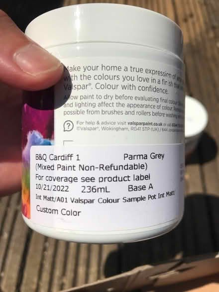 Photo of free Tester paints (CF5 fairwater) #1